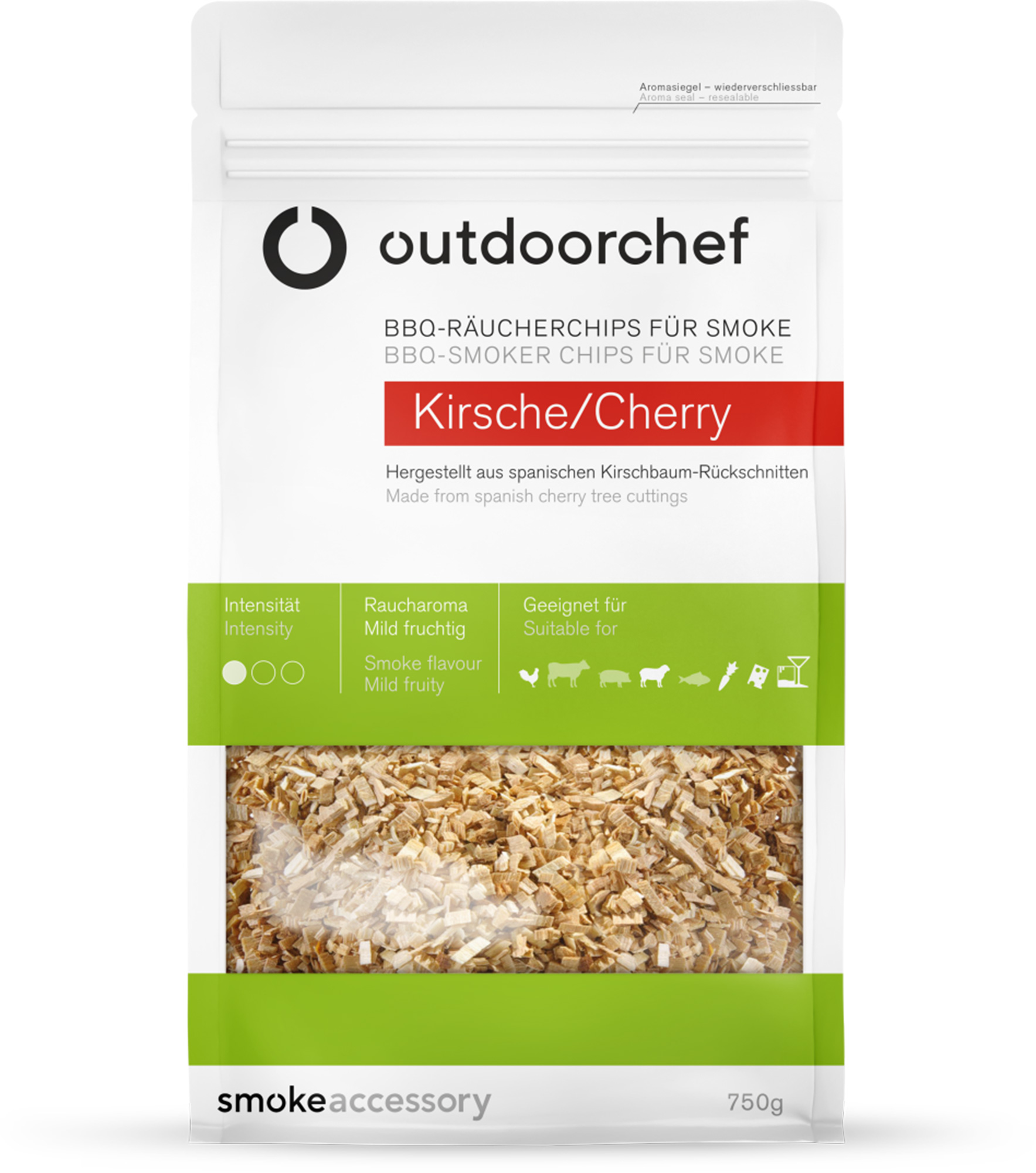 Outdoorchef Räucherchips Kirsche für Smoke, 750 g