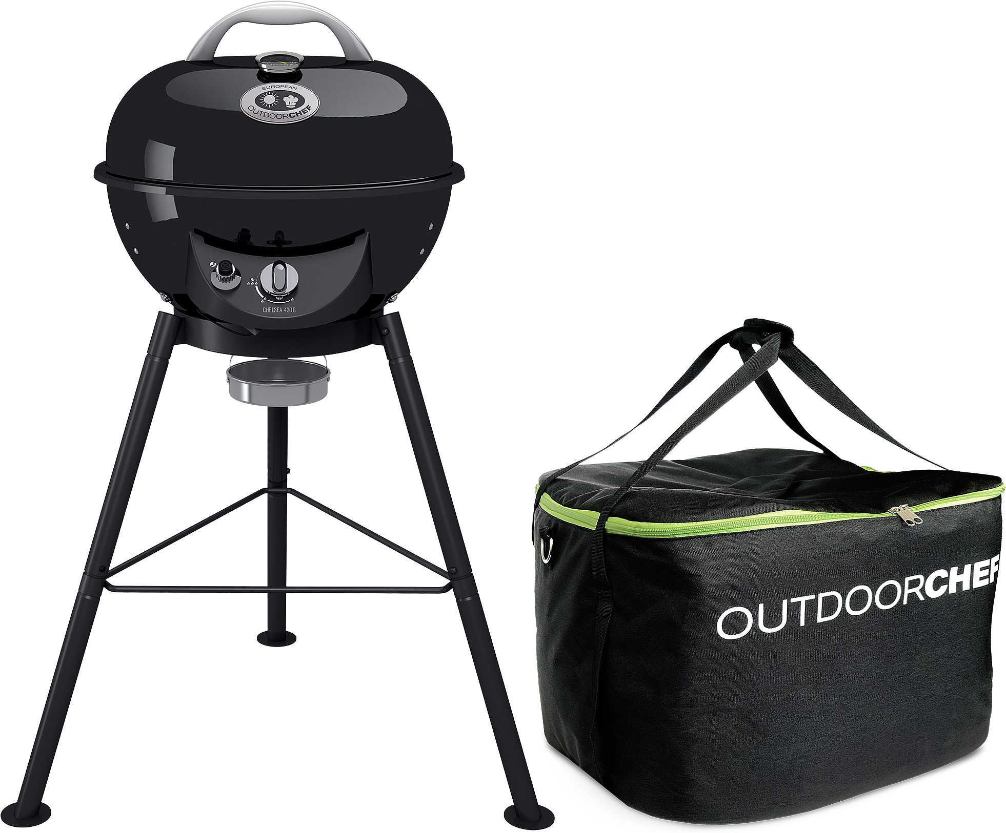 Outdoorchef Chelsea 420 G Camping Bundle mit Tragetasche